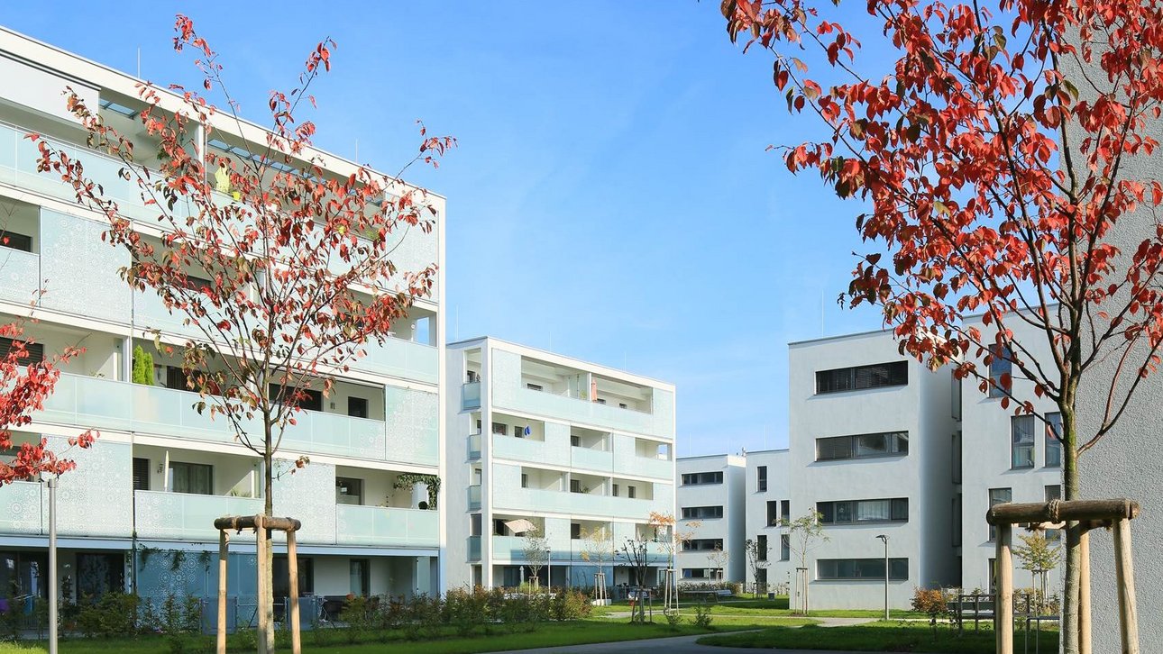 Innenhof einer Wohnsiedlung