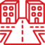 Icon Straße und Gebäude