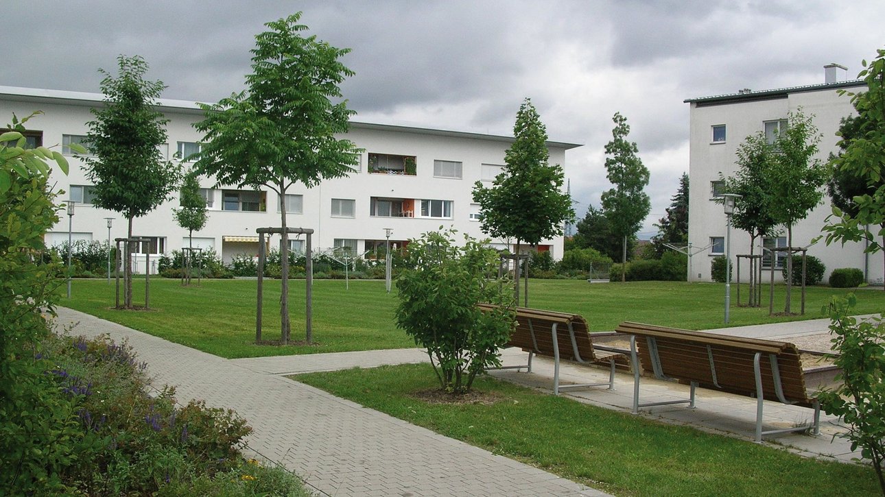 Innenhof Wohnsiedlung