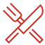 Icon Messer und Gabel